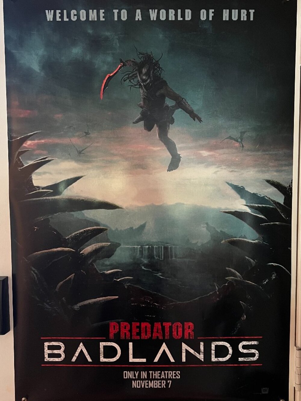 PREDATOR: BADLANDS (2025) - ORIGINAL DOUBLE SIDED 2nd ADVANCE MOVIE POSTER